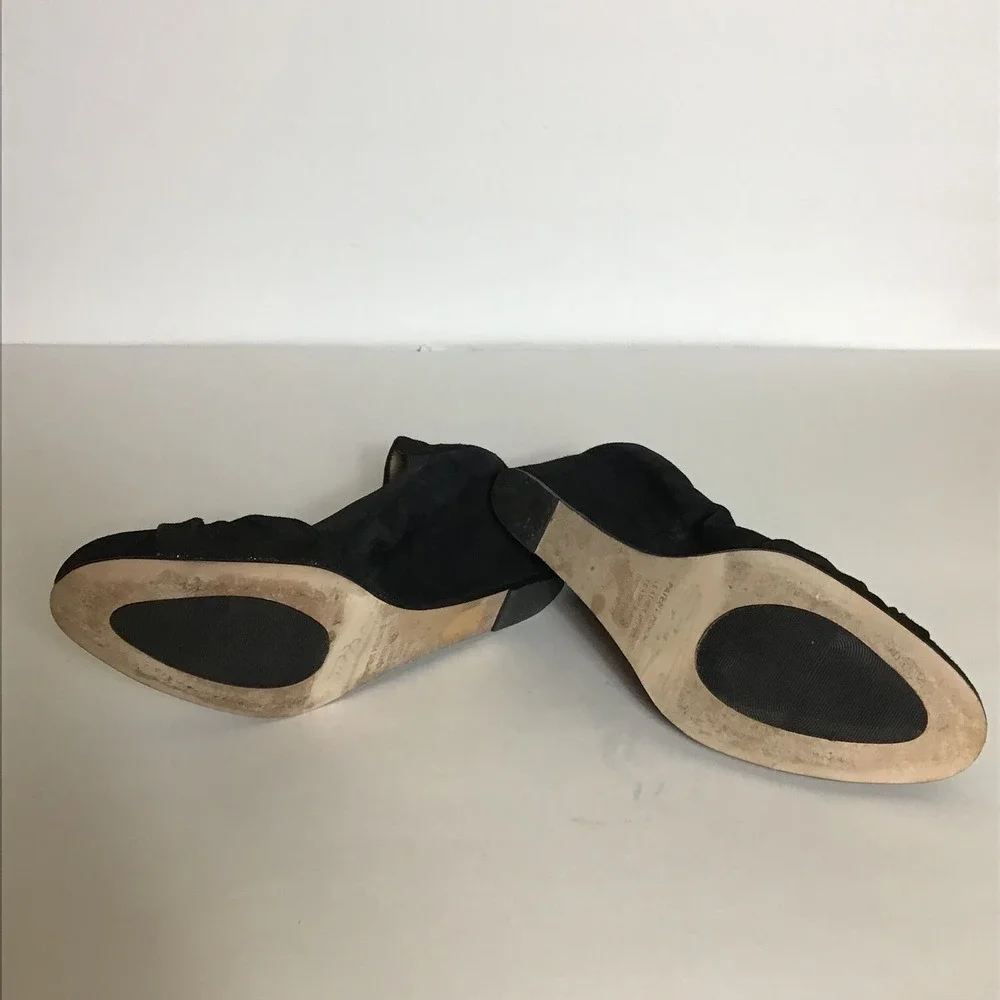 Anyi Lu Women Suede Ballet Flats with slight Wedge Sz. 38.5/ 8.5US EUC